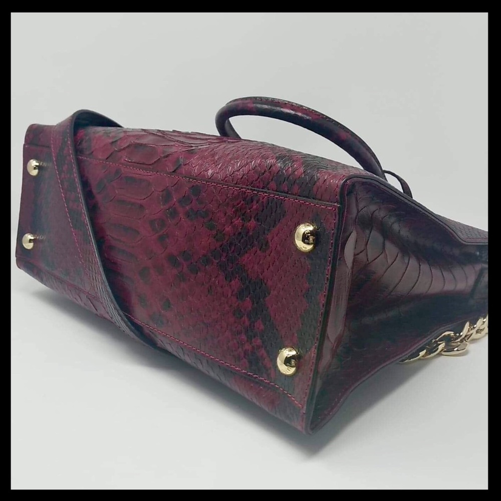 NWT Michael Kors Large Hamilton Snake Print Tote - Picture 8 of 14